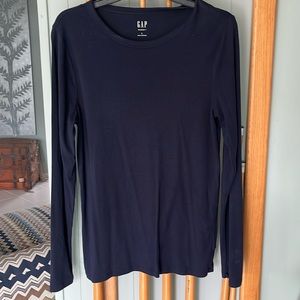 Gap Womens Modern T Long Sleeve Crew Neck Tee Supima Cotton Modal